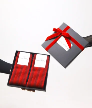 Zeķu dāvanu komplekts - Bordobordo, sarkanas zeķes