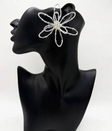 Auskari "Lielas puķes" (dažādās krāsās)